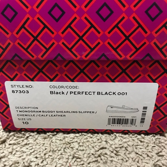 Tory Burch T MONOGRAM BUDDY SHEARLING LOAFER Size 8.5,9,10 - Picture 16 of 16